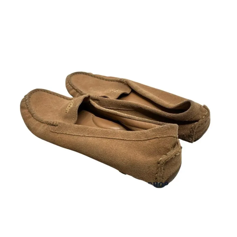 Coach Women's Amber Refined Suede Loafers 8.5